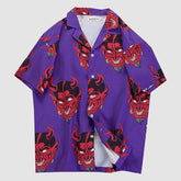 Camisa de verano con estampado de diablo
